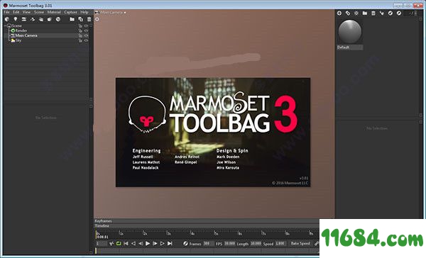 Marmoset Toolbag下载-八猴渲染器Marmoset Toolbag v3.0.1 破解版下载