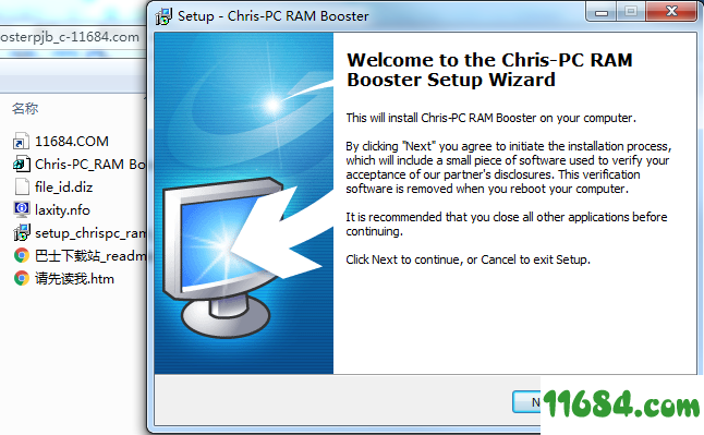 Chris-PC RAM Booster下载-内存优化工具Chris-PC RAM Booster v5.00 汉化绿色版下载