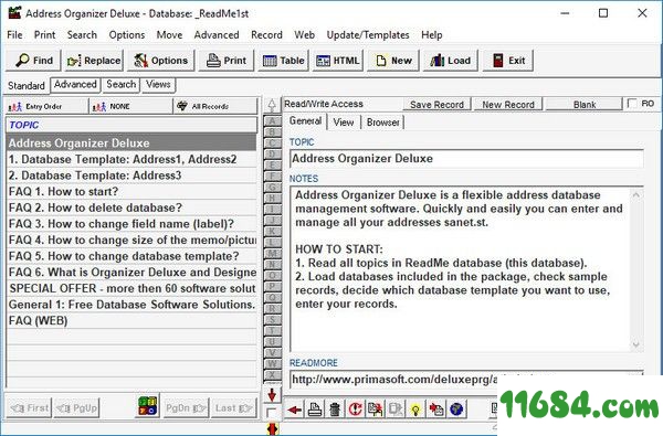 Address Organizer Deluxe下载-地址管理软件Address Organizer Deluxe v4.1 绿色版下载