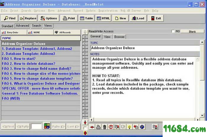 Address Organizer Deluxe下载-地址管理软件Address Organizer Deluxe v4.1 绿色版下载