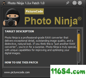 Photo Ninja破解版下载-RAW图片转换器PictureCode Photo Ninja v1.3.8 中文版下载