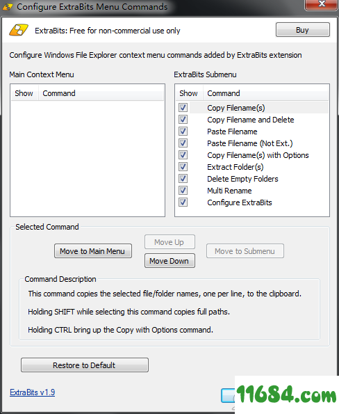 资源管理器扩展软件ExtraBits v1.9 最新免费版