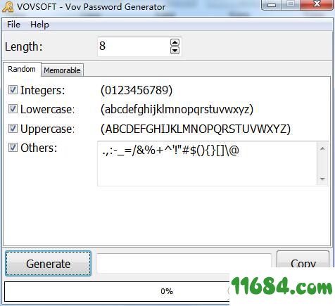 Vov Password Generator下载-随机密码生成器Vov Password Generator V1.6 免费版下载