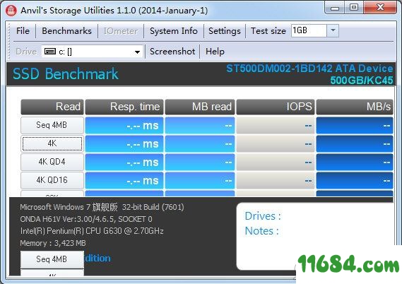 Anvils Storage Utilities破解版下载-SSD固态硬盘测速工具Anvils Storage Utilities v1.0.50 最新版下载