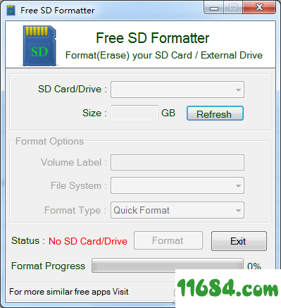 Free SD Formatter下载-SD卡格式化Free SD Formatter v1.1 最新版下载