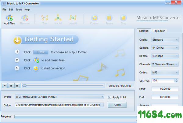 Music to MP3 Converter破解版下载-音乐格式转换工具Music to MP3 Converter v1.0 最新版下载