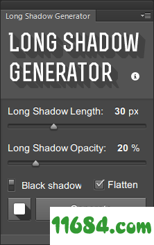 Long Shadow Generator插件下载-ps长阴影插件Long Shadow Generator 2 绿色版下载