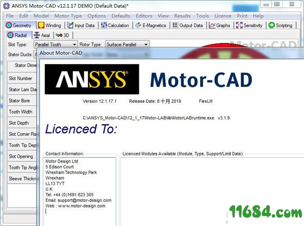 ANSYS Motor CAD破解版下载-电机设计软件ANSYS Motor CAD v12.17 中文绿色版下载
