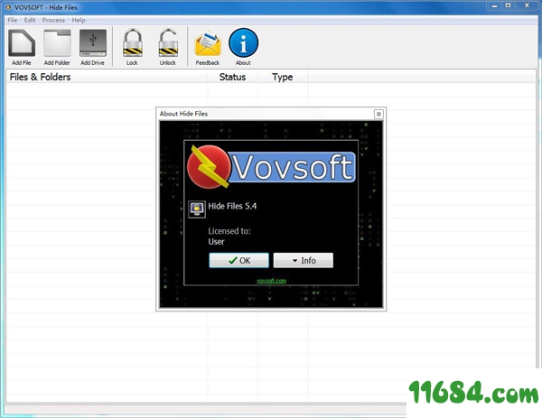 VovSoft Hide Files破解版下载-电脑文件隐藏工具VovSoft Hide Files v5.4 中文破解版下载