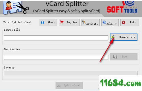 eSoftTools vCard Splitter破解版下载-vCard分割器eSoftTools vCard Splitter v1.0 绿色版下载