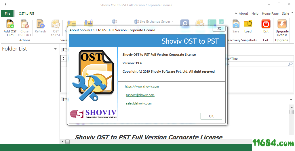 Shoviv OST to PST破解版下载-Shoviv OST to PST v19.4 中文免费版下载