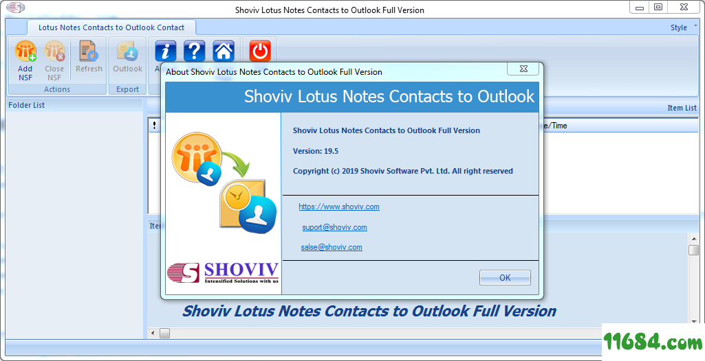 Lotus Notes Contacts to Outlook破解版下载-Shoviv Lotus Notes Contacts to Outlook v19.5 中文免费版下载