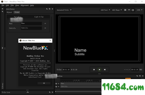 NewBlue Titler Pro破解版下载-视频字幕编辑软件NewBlue Titler Pro 7.0 中文绿色版下载
