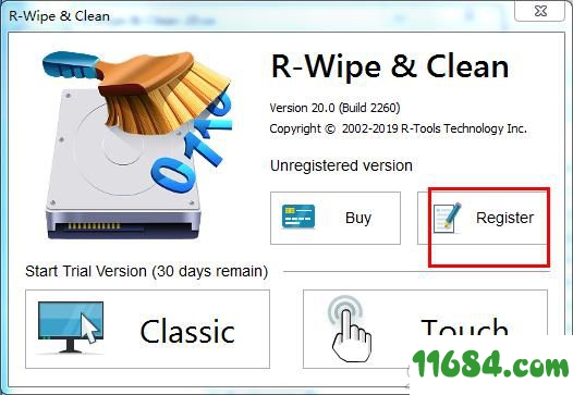 R-Wipe & Clean破解版下载-电脑垃圾清理软件R-Wipe & Clean v20.0.2260 中文绿色版下载