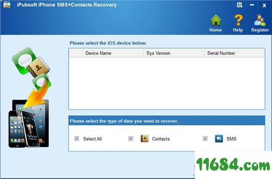 iPhone SMS+Contacts recovery破解版下载-苹果手机数据恢复软件iPubsoft iPhone SMS+Contacts recovery 最新版下载
