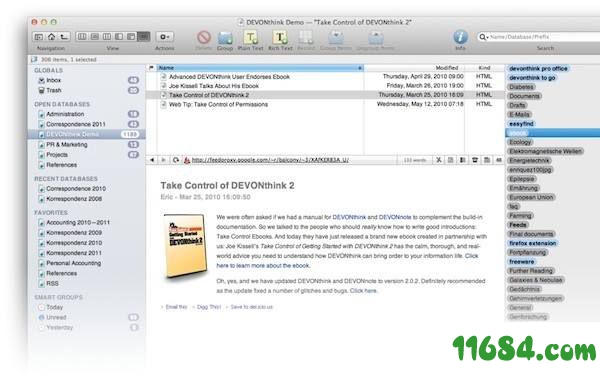 DEVONthink Pro下载-DEVONthink Pro for MacOS 3.0.3 中文免费版下载