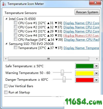 Temperature Icon Meter破解版下载-硬件温度监控Temperature Icon Meter v2.1.0 免费版下载