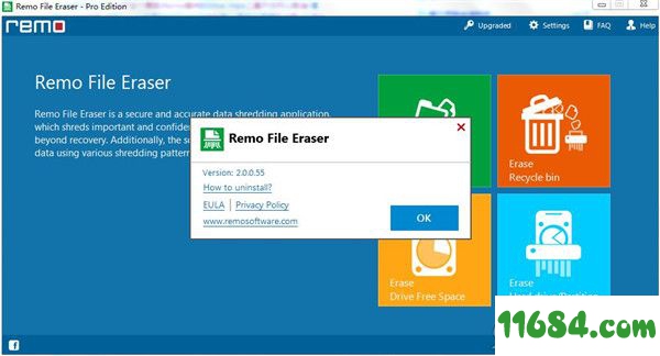 Remo File Eraser破解版下载-数据永久删除软件Remo File Eraser v2.0.0.55 中文绿色版下载