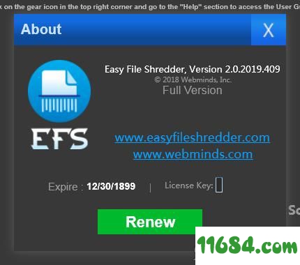 Easy File Shredder破解版下载-文件粉碎机Easy File Shredder v2.0.2019.409 中文版下载