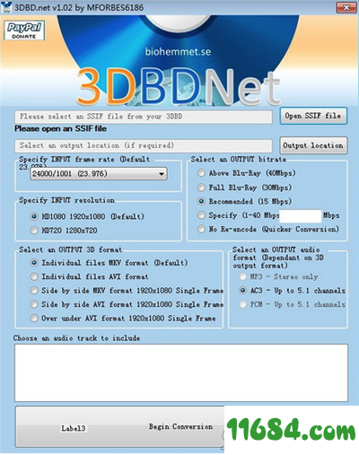 3DBDNet破解版下载-视频转换工具3DBDNet v1.0.2 最新版下载