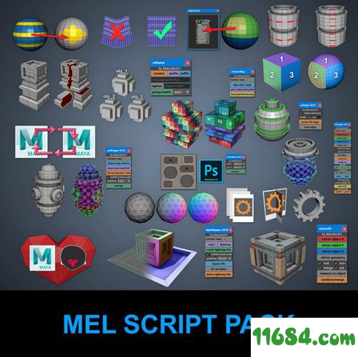 Mel Script Pack插件包下载-18个实用的maya插件包Mel Script Pack v1.0 最新免费版下载