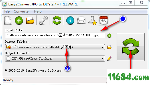 Easy2Convert JPG to DDS破解版下载-图片格式转换软件Easy2Convert JPG to DDS v2.7 绿色版下载