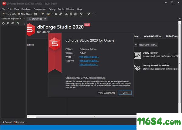 dbForge Studio 2020破解版下载-dbForge Studio 2020 for Oracle v4.1.94 中文版下载