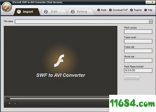 SWF to AVI Converter破解版下载-iPixSoft SWF to AVI Converter v3.6.0 最新版下载