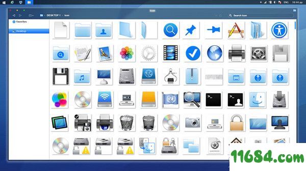 Blue osX style Icons破解版下载-图标美化软件Aegean Blue osX style Icons V1.1 绿色版下载
