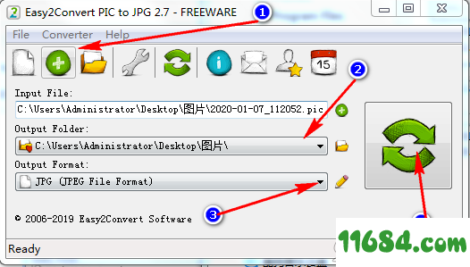 PIC to JPG绿色版下载-Easy2Convert PIC to JPG v2.8 绿色版下载