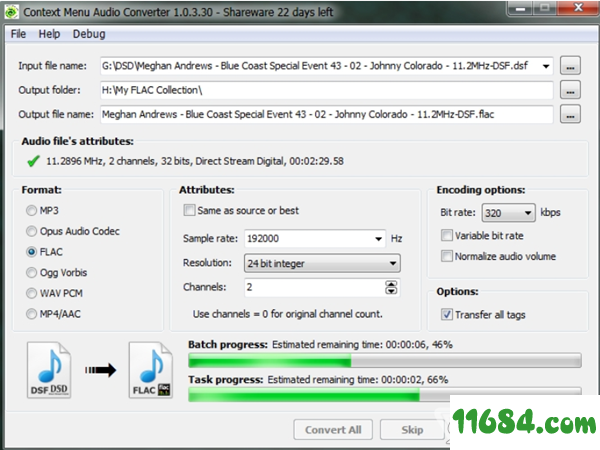 ContextMenuAudioConverter破解版下载-音频格式转换器3delite Context Menu Audio Converter V1.0.31.75 破解版下载