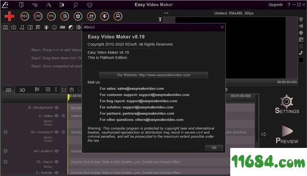 Easy Video Maker破解版下载-视频编辑软件Easy Video Maker v8.19 中文版下载
