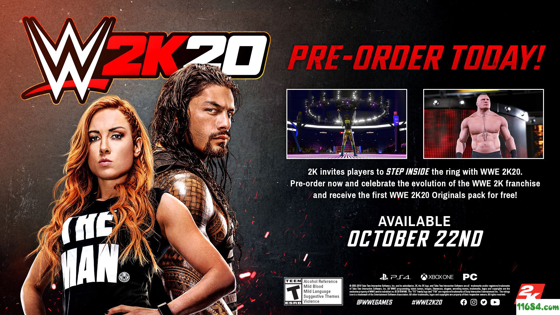 WWE 2K20游戏下载-《WWE 2K20》v1.07 免安装中文版下载