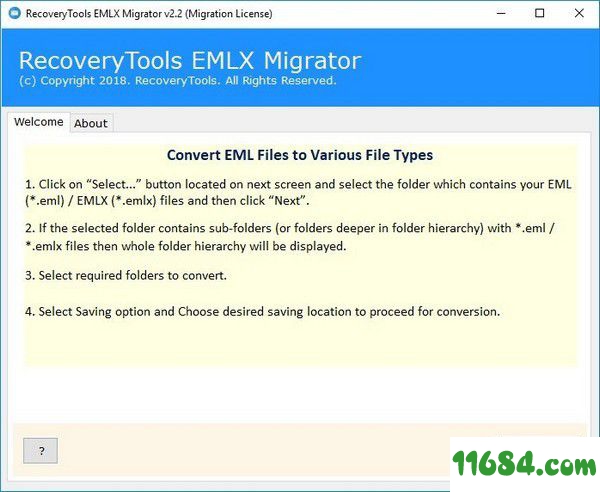 RecoveryTools EMLX Migrator下载-EMLX转换器RecoveryTools EMLX Migrator v2.2 免费版下载