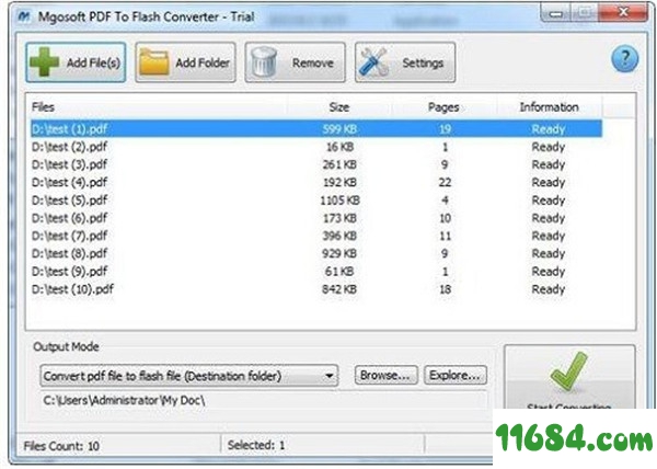 PDF To Flash Converter下载-PDF转Flash工具Mgosoft PDF To Flash Converter v1.0 官方版下载
