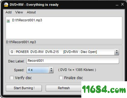 Easy Disc Burner破解版下载-光盘刻录软件Soft4Boost Easy Disc Burner v6.5.7 绿色版下载