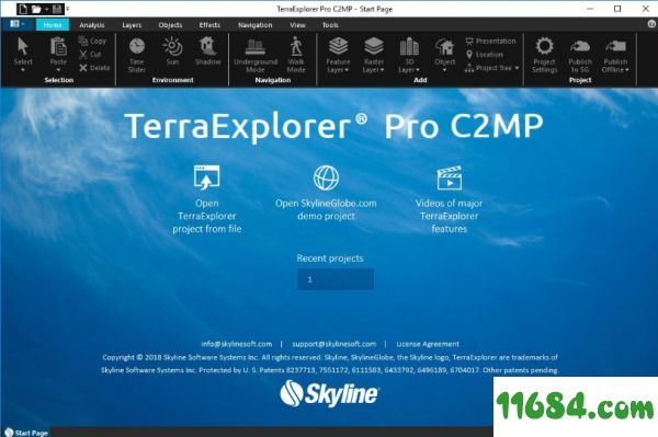 Skyline TerraExplorer Pro破解版下载-3D GIS查看器Skyline TerraExplorer Pro v7.0.2.2809 破解版下载