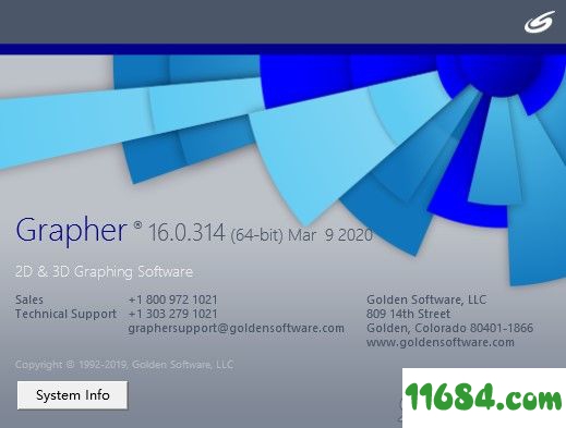 Golden Software Grapher破解版下载-科学绘图软件Golden Software Grapher v16.0.314 中文破解版下载
