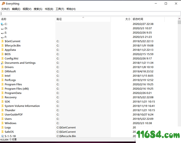 Everything单文件版下载-Everything v1.4.1.968 简体中文单文件版下载