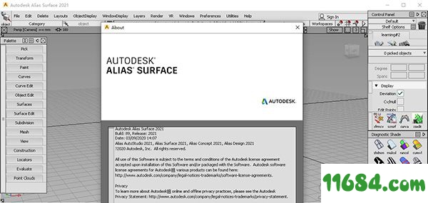 Alias Surface破解版下载-A级曲面建模设计软件Autodesk Alias Surface 2021 中文版 百度云 64位下载