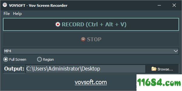 Screen Recorder破解版下载-录屏软件Vov Screen Recorder v2.5 破解版下载