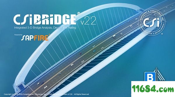 CSI Bridge Advanced破解版下载-桥梁建模软件CSI Bridge Advanced v22.0.0 中文版 百度云下载