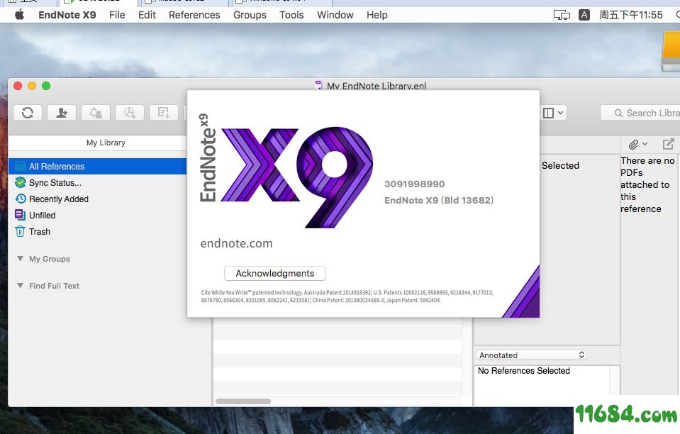 EndNote批量授权版下载-EndNote X9.3.3 for Mac 批量授权版下载