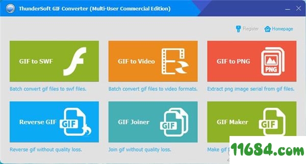 GIF Converter破解版下载-GIF图片转换软件ThunderSoft GIF Converter v3.5.0.0 绿色中文版下载