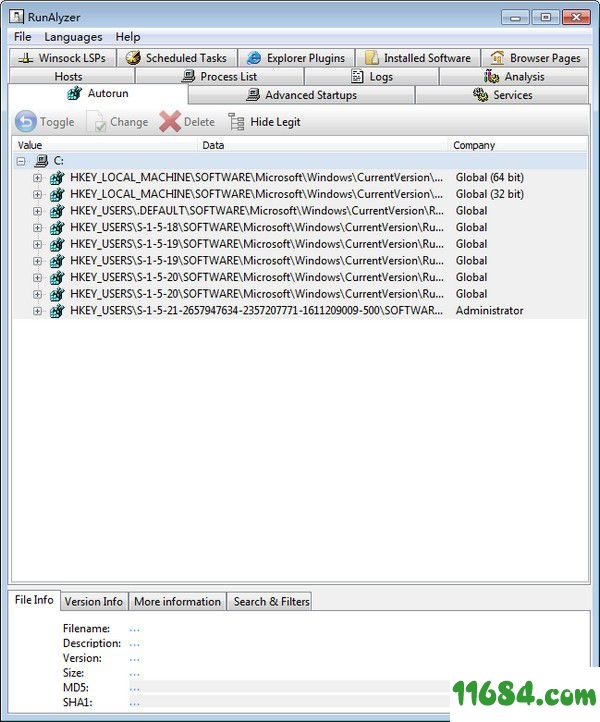 RunAlyzer破解版下载-自启程序管理工具RunAlyzer v1.6.0.24 最新免费版下载