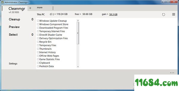 Cleanmgr+破解版下载-电脑磁盘清理软件Cleanmgr+ v1.33.1033 最新免费版下载