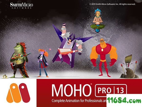 Moho Pro破解版下载-2D动画制作软件Moho Pro v13.0.2.610 中文版 百度云下载