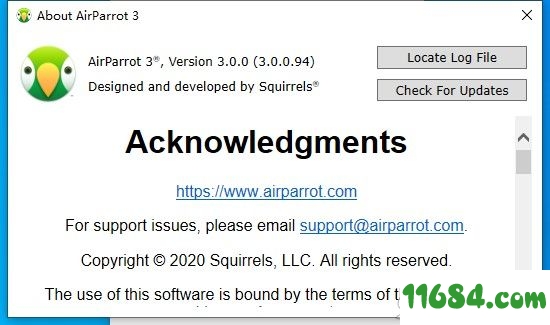 Squirrels AirParrot破解版下载-镜像投屏软件Squirrels AirParrot v3.0.0.94 中文版下载