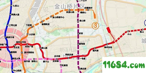 徐州地铁规划图下载-徐州地铁规划图2030 高清版下载