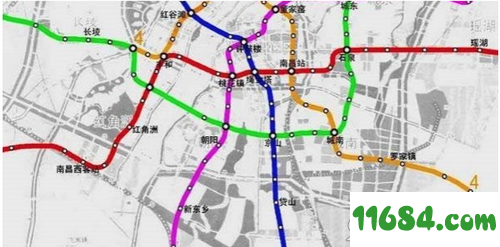 南昌地铁规划图高清版下载-南昌地铁规划图 2020 最新高清版下载